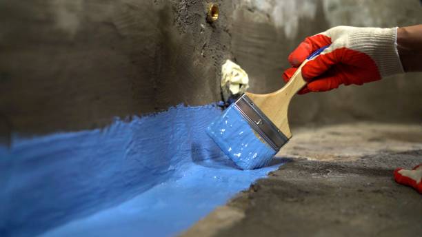 Commercial Waterproofing project at a Wabash, IN business property by SJ Waterproofing Pros